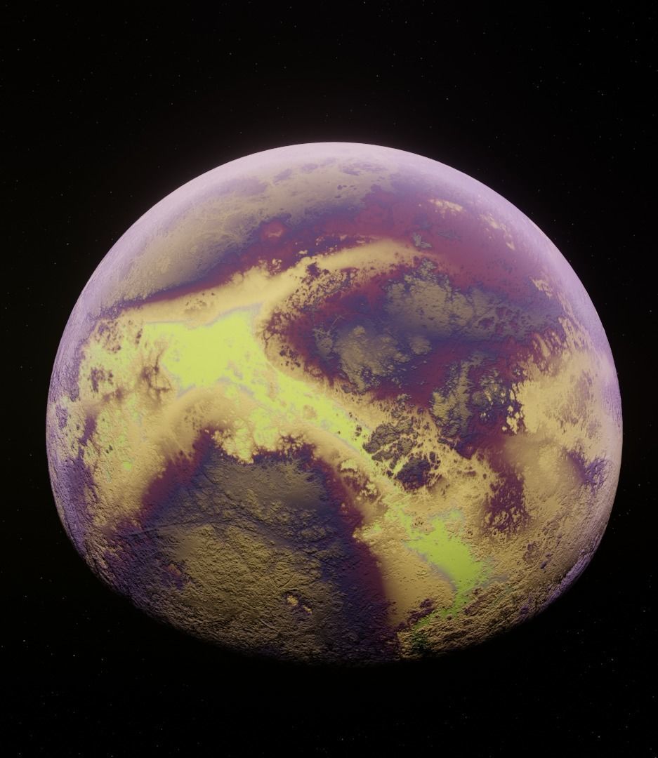 The Planets are Ready to game Low-poly 3D model_24