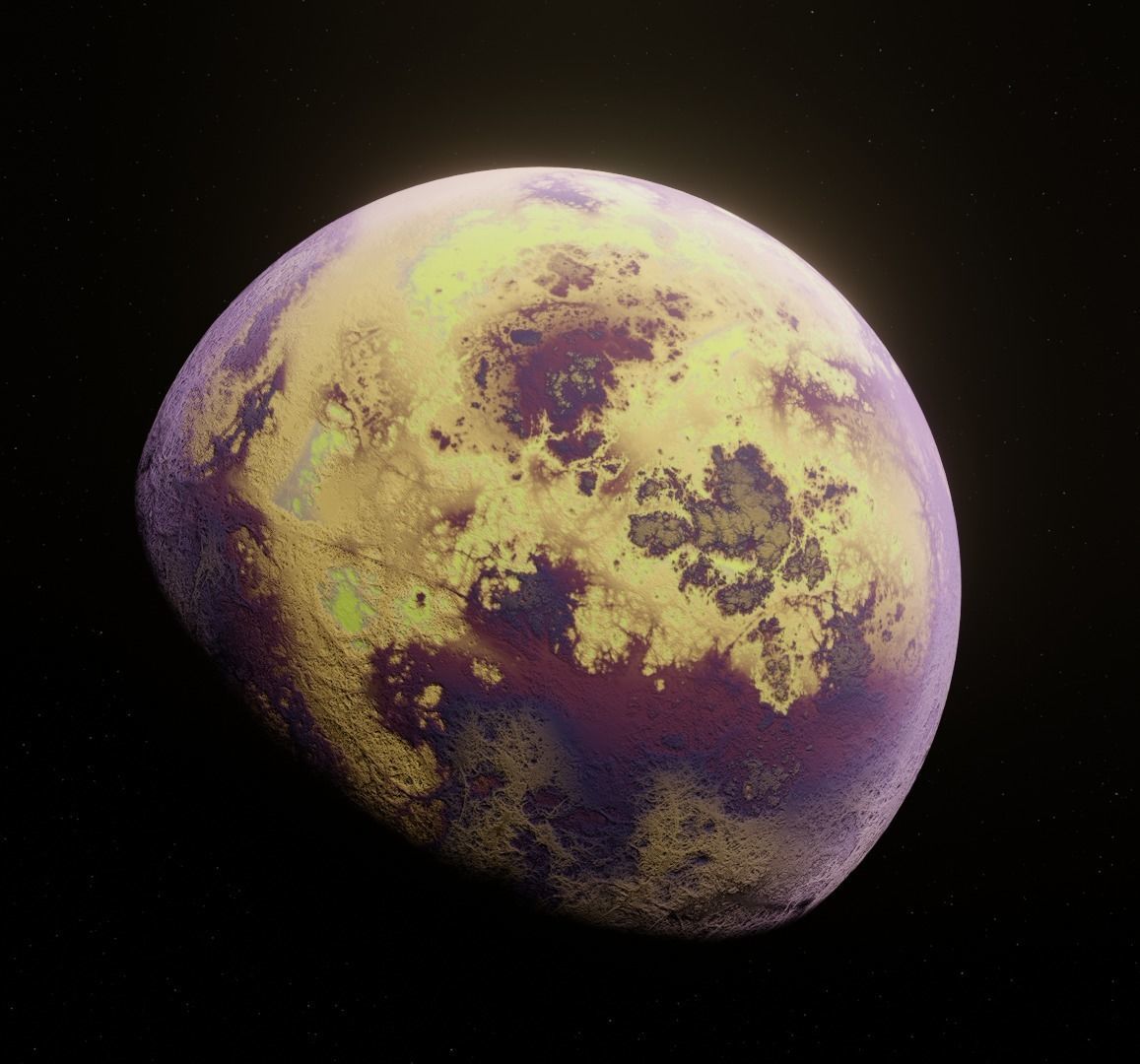 The Planets are Ready to game Low-poly 3D model_16