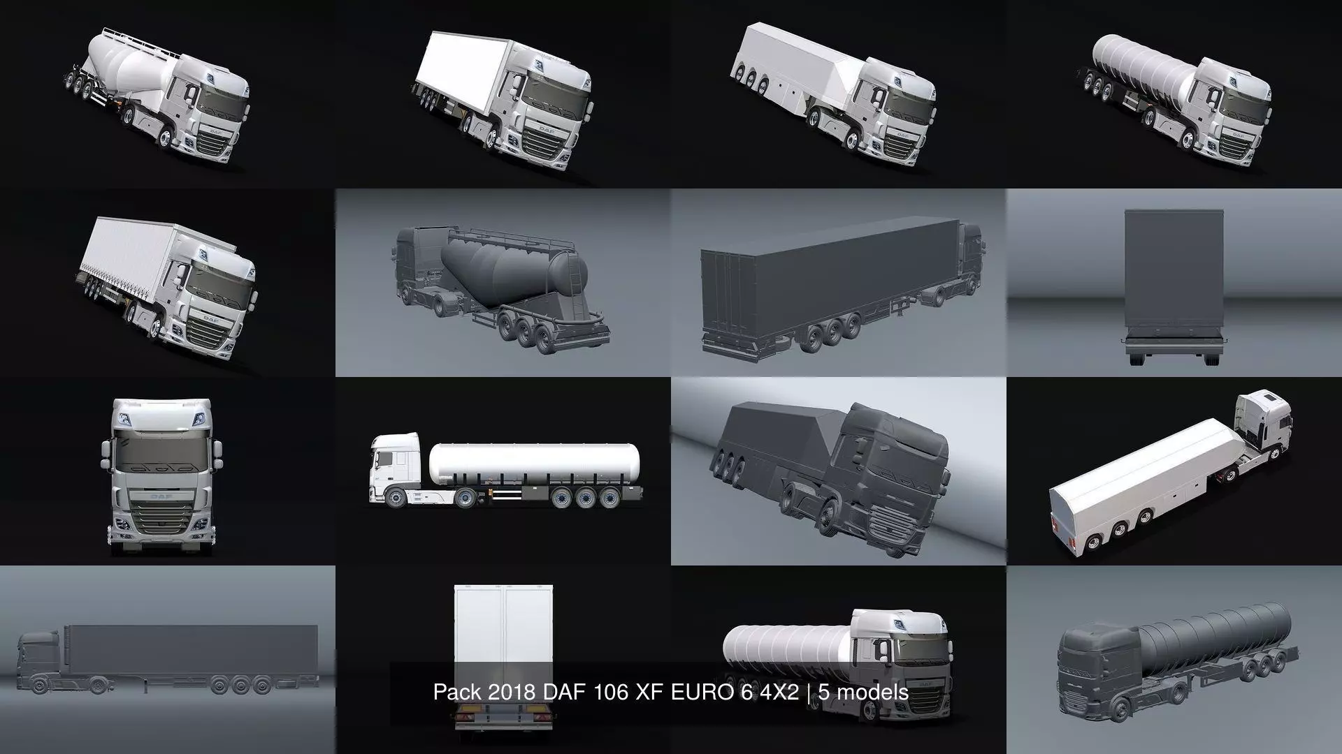 Pack 2018 DAF 106 XF EURO 6 4X2