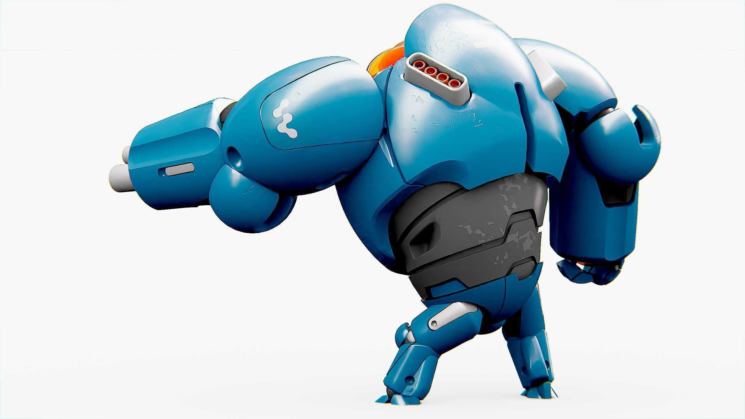 BATTLE DROID SLAME Rigged for Unreal Engine - Unity - MIXAMO  3D model_12