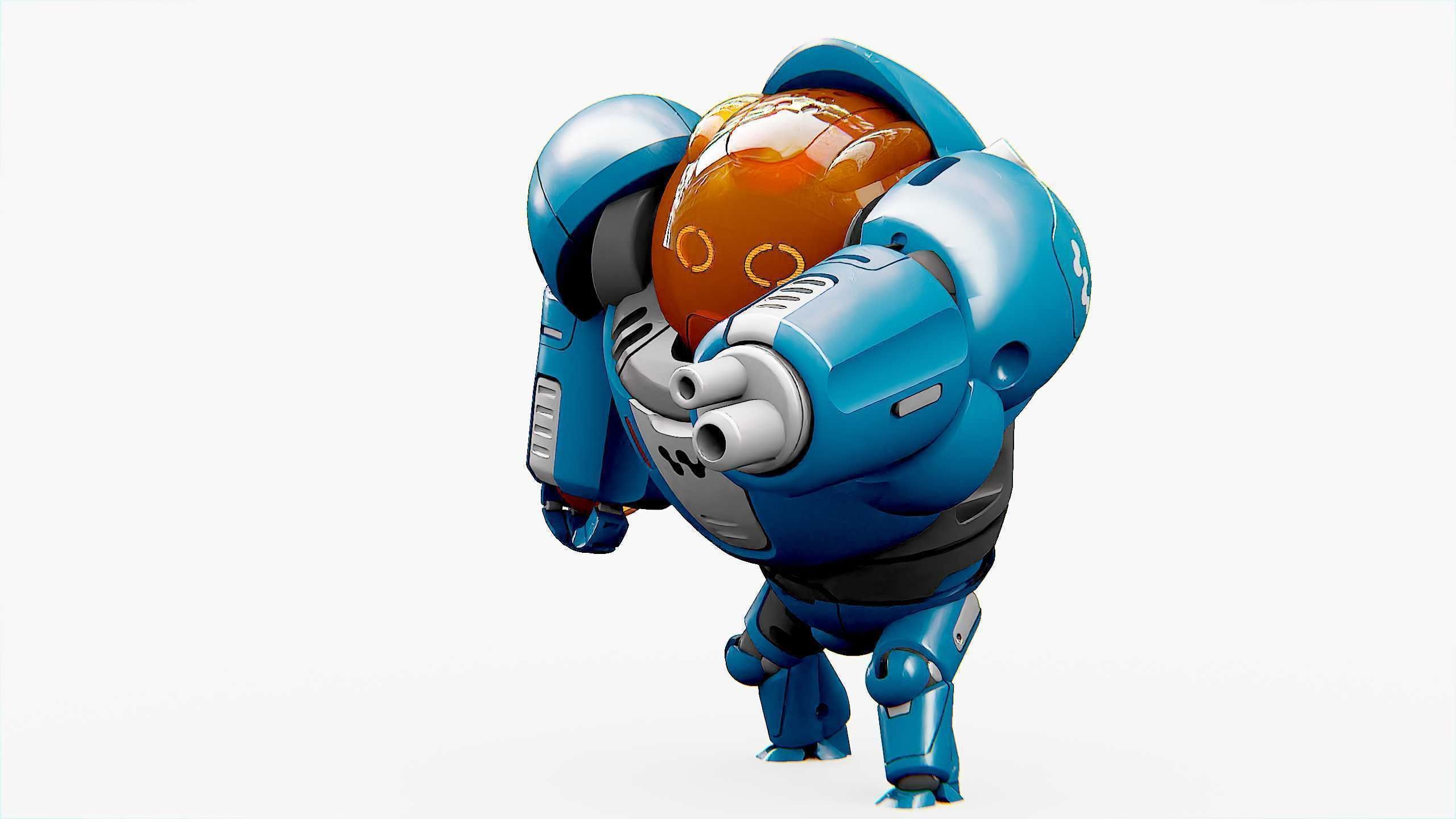 BATTLE DROID SLAME Rigged for Unreal Engine - Unity - MIXAMO  3D model_7