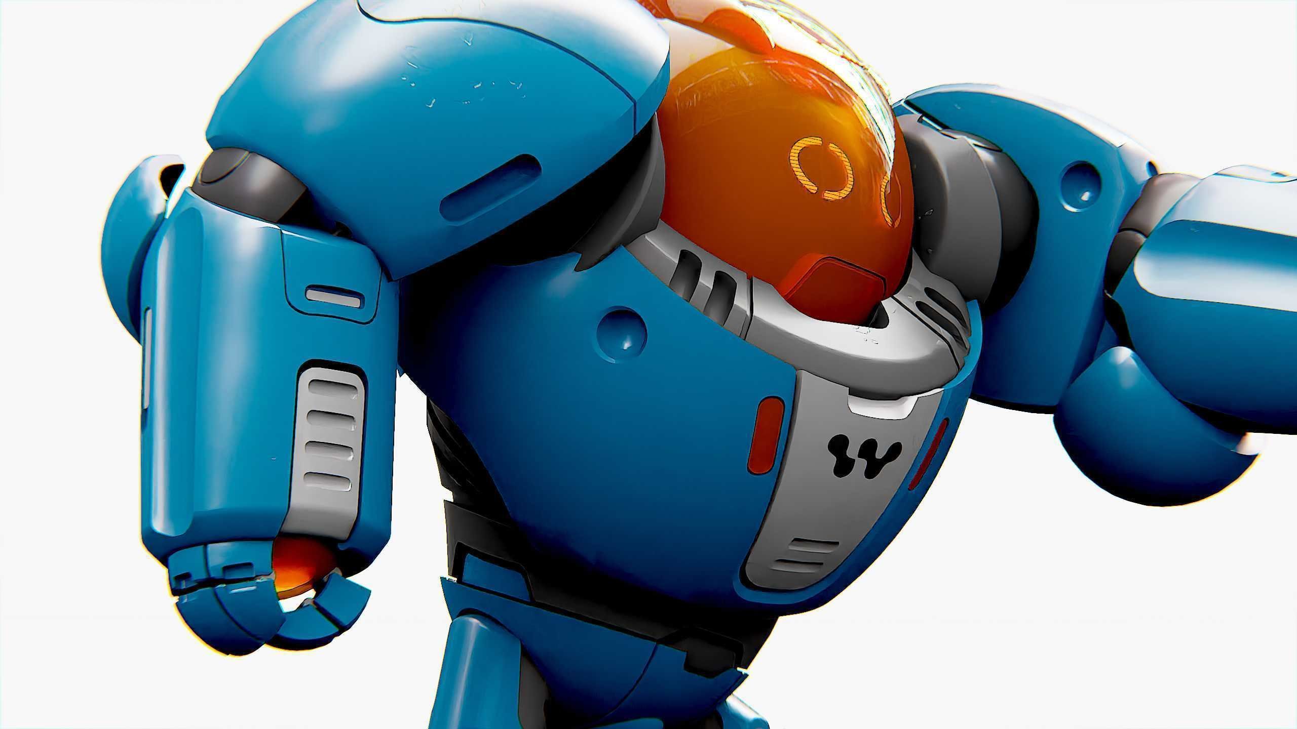 BATTLE DROID SLAME Rigged for Unreal Engine - Unity - MIXAMO  3D model_23