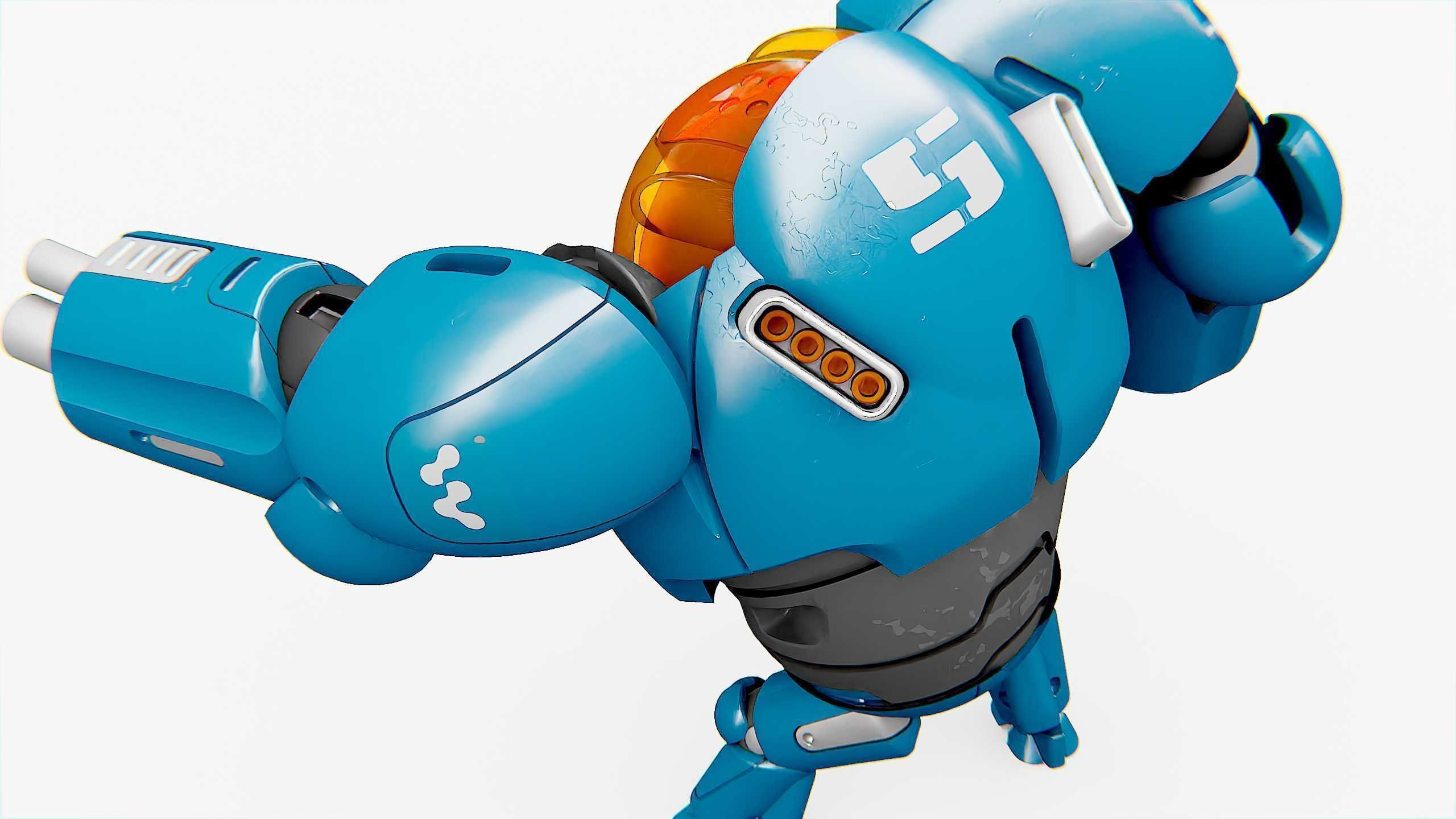 BATTLE DROID SLAME Rigged for Unreal Engine - Unity - MIXAMO  3D model_21