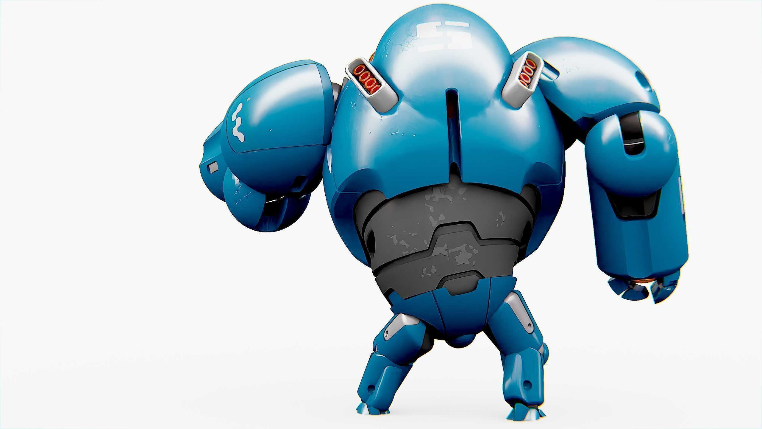 BATTLE DROID SLAME Rigged for Unreal Engine - Unity - MIXAMO  3D model_14