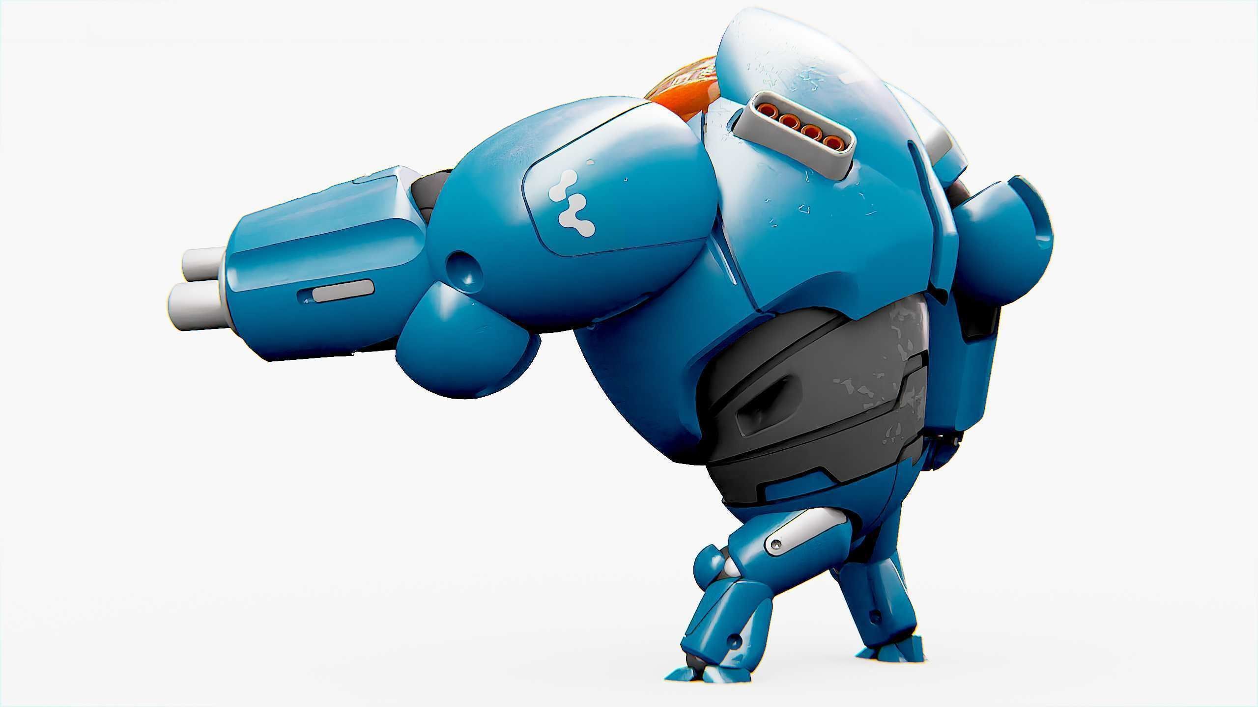 BATTLE DROID SLAME Rigged for Unreal Engine - Unity - MIXAMO  3D model_11