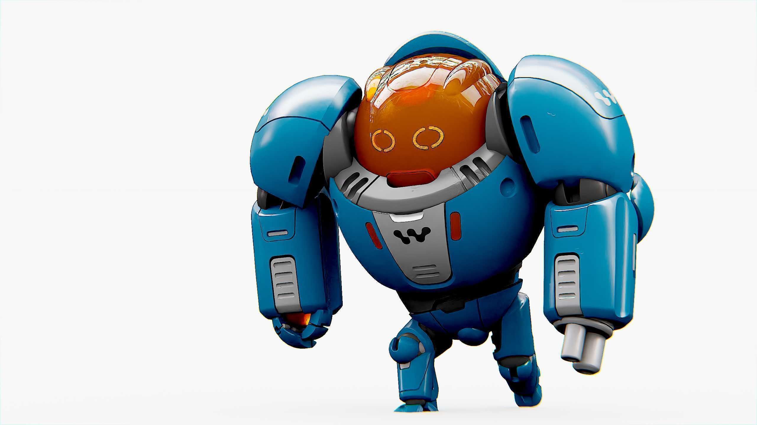 BATTLE DROID SLAME Rigged for Unreal Engine - Unity - MIXAMO  3D model_26