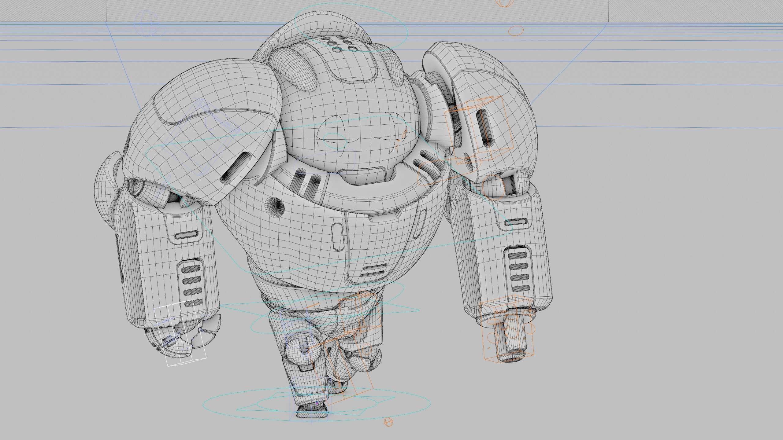 BATTLE DROID SLAME Rigged for Unreal Engine - Unity - MIXAMO  3D model_42
