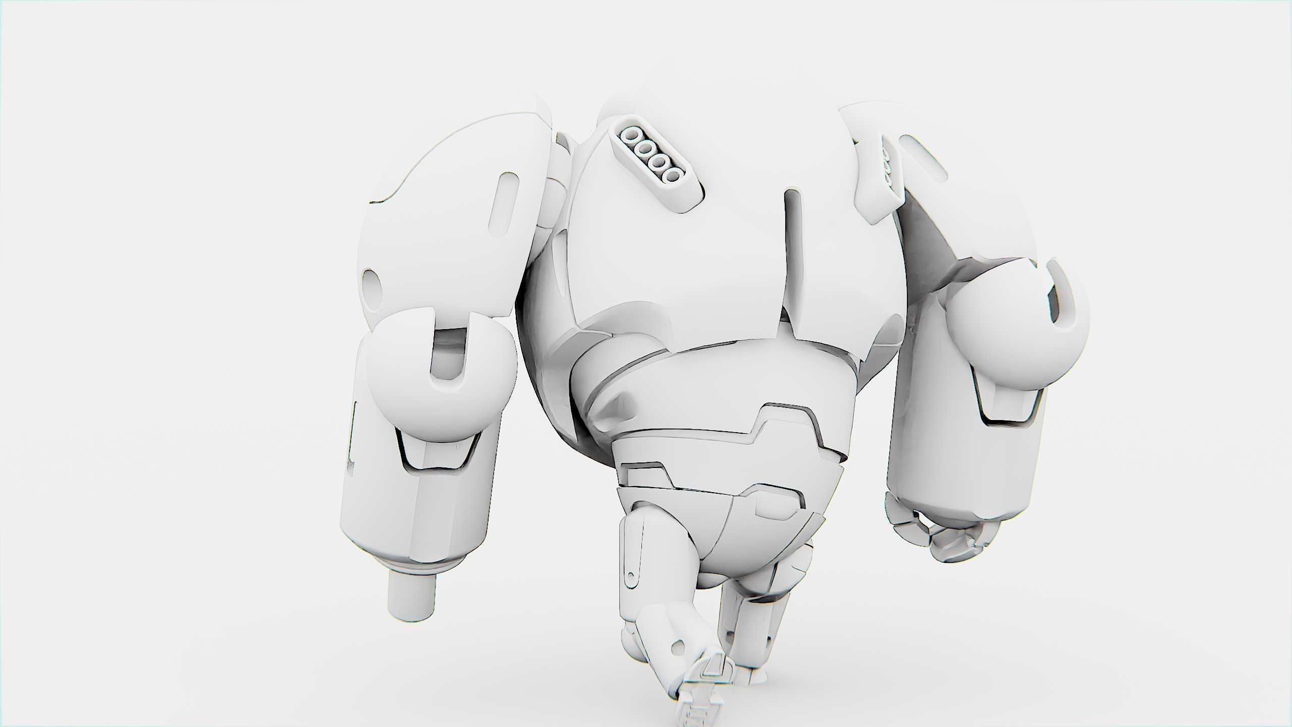 BATTLE DROID SLAME Rigged for Unreal Engine - Unity - MIXAMO  3D model_34