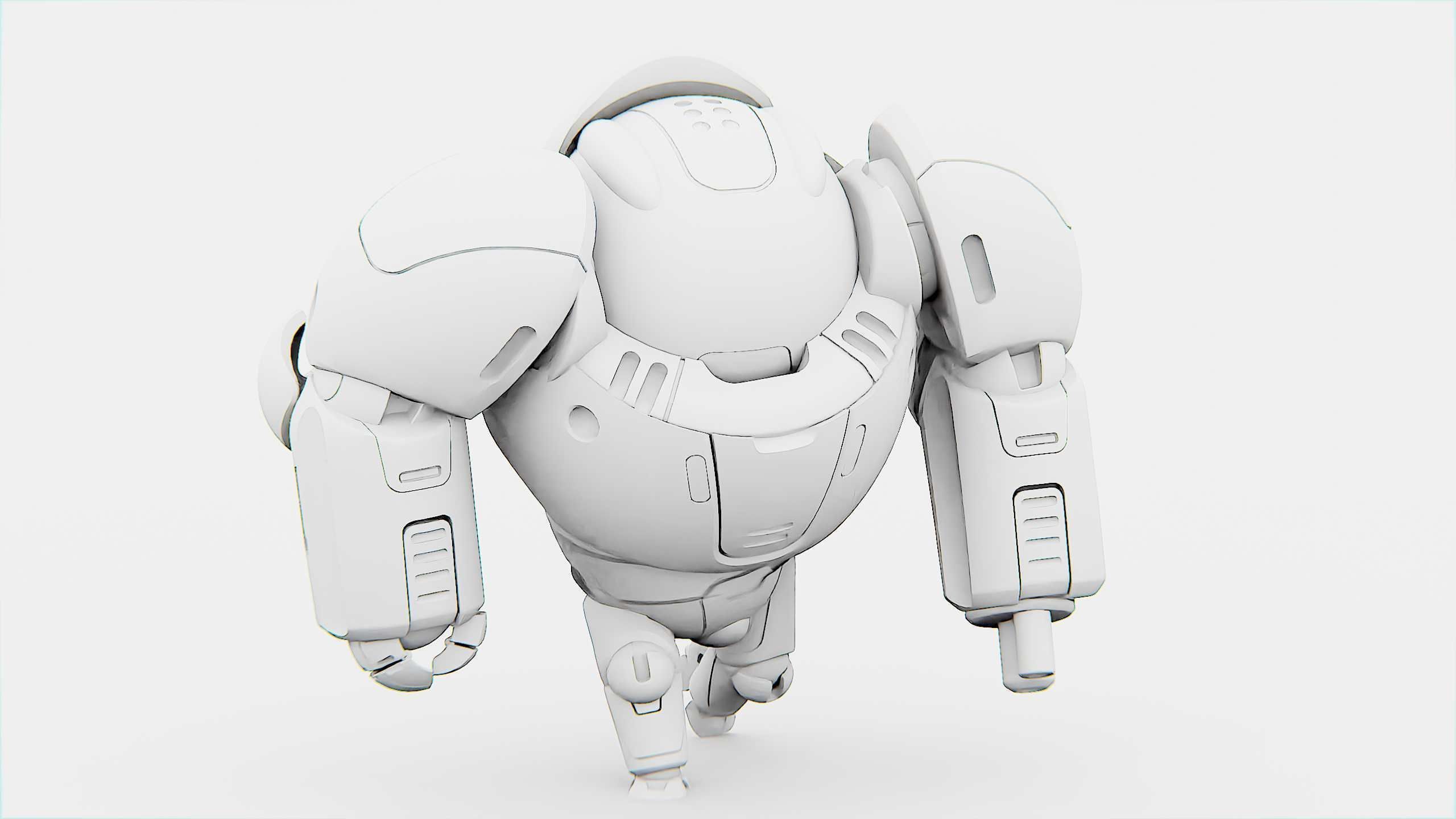 BATTLE DROID SLAME Rigged for Unreal Engine - Unity - MIXAMO  3D model_32