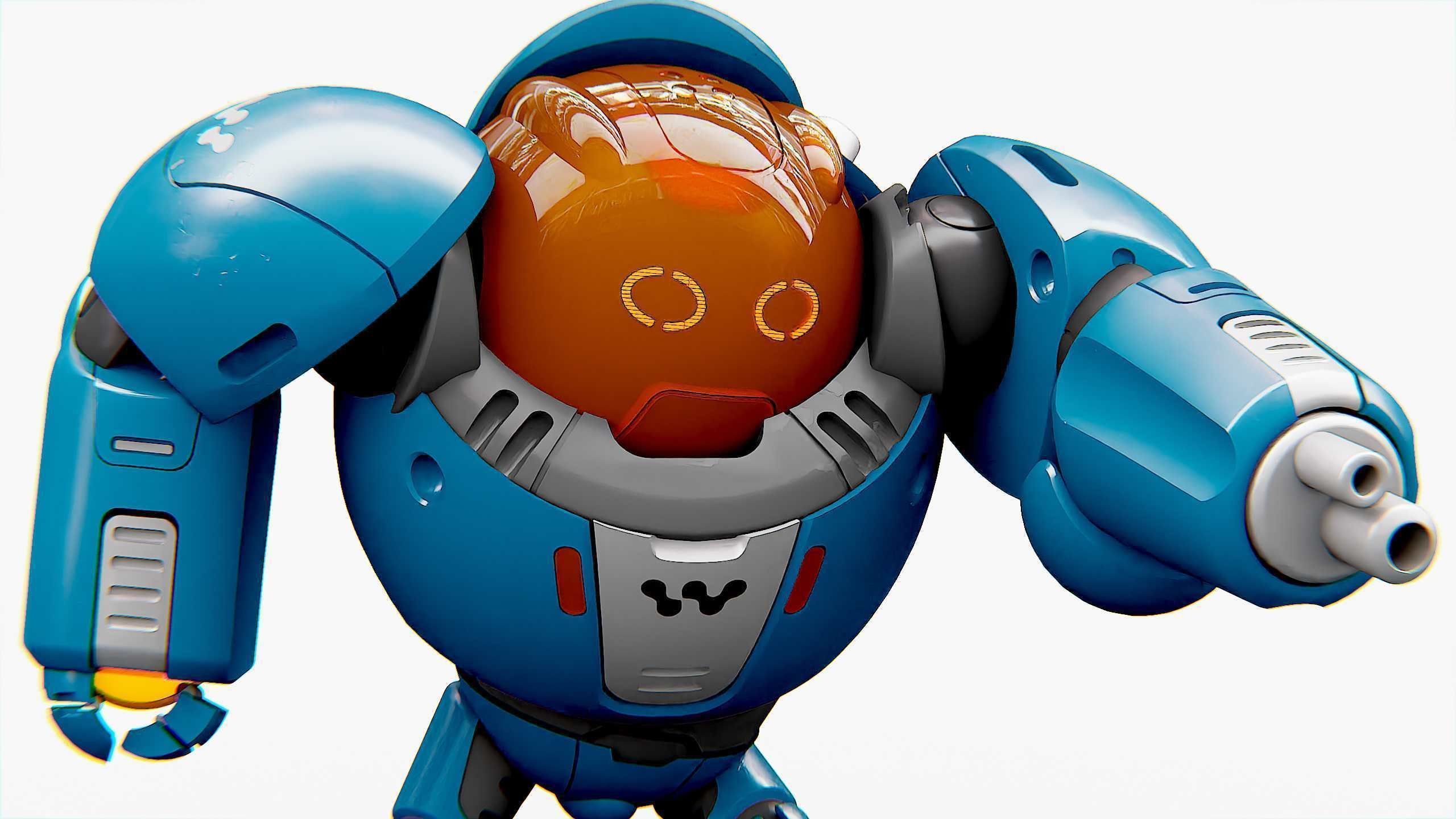 BATTLE DROID SLAME Rigged for Unreal Engine - Unity - MIXAMO  3D model_19