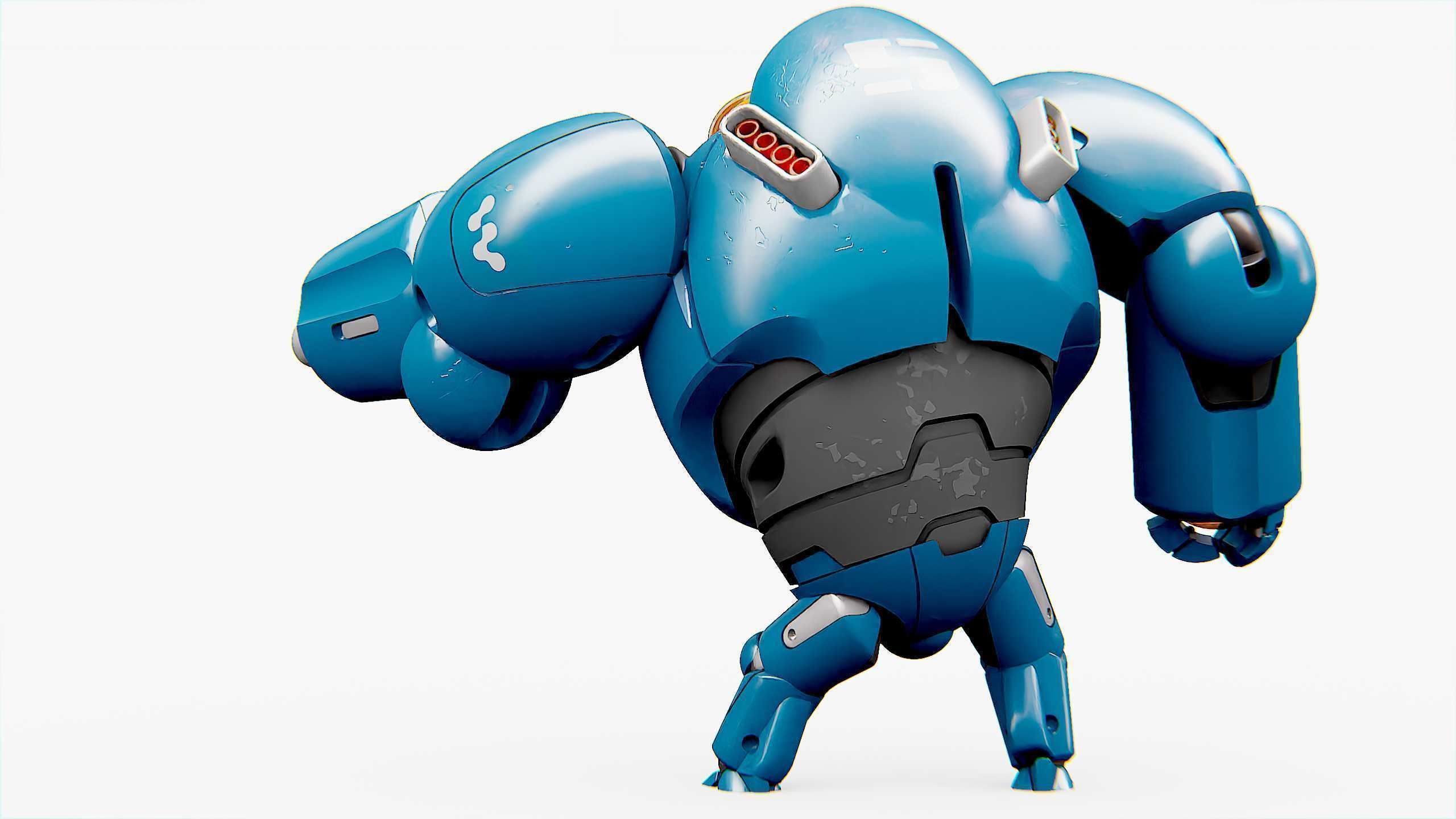 BATTLE DROID SLAME Rigged for Unreal Engine - Unity - MIXAMO  3D model_13