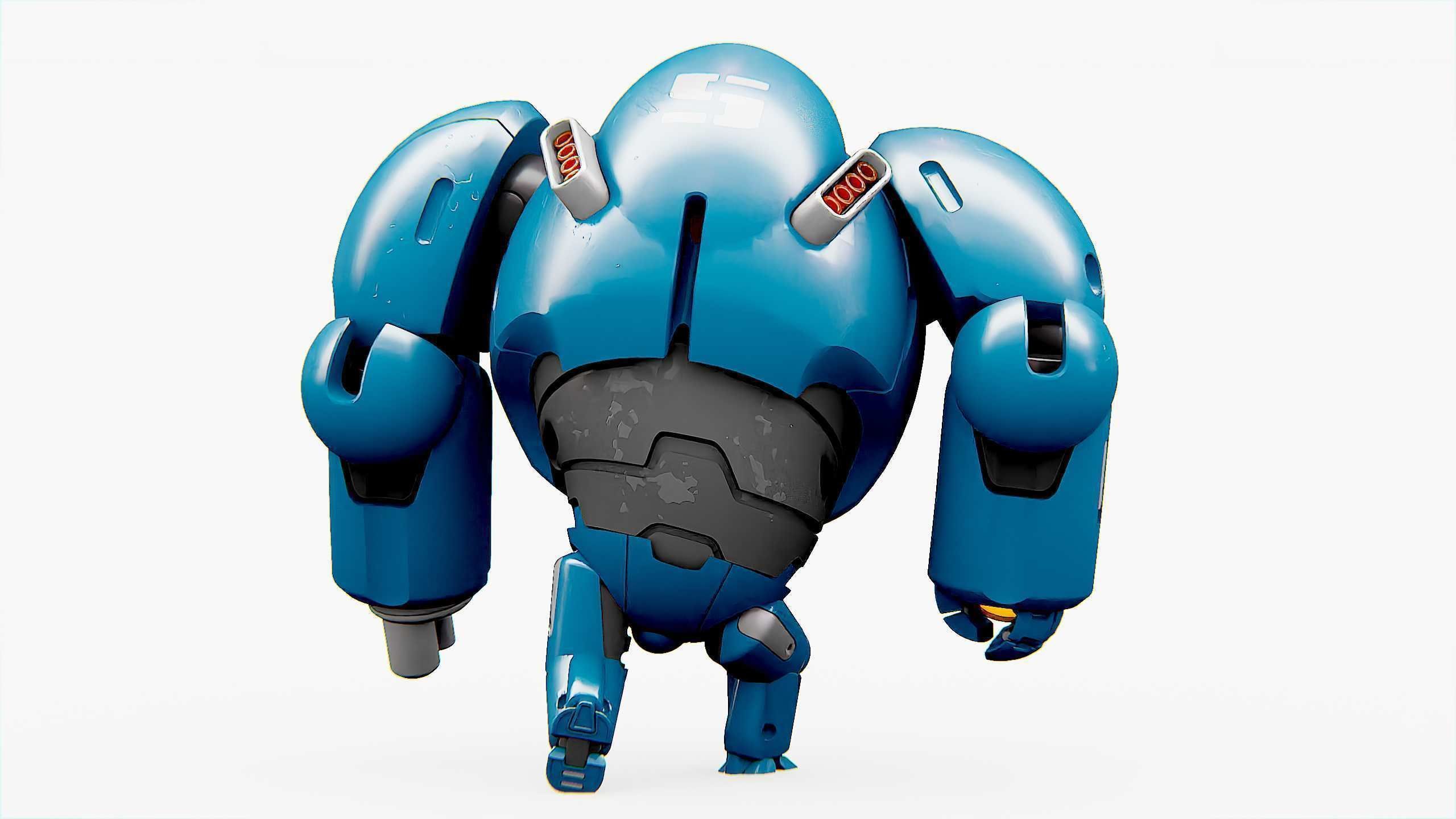 BATTLE DROID SLAME Rigged for Unreal Engine - Unity - MIXAMO  3D model_29