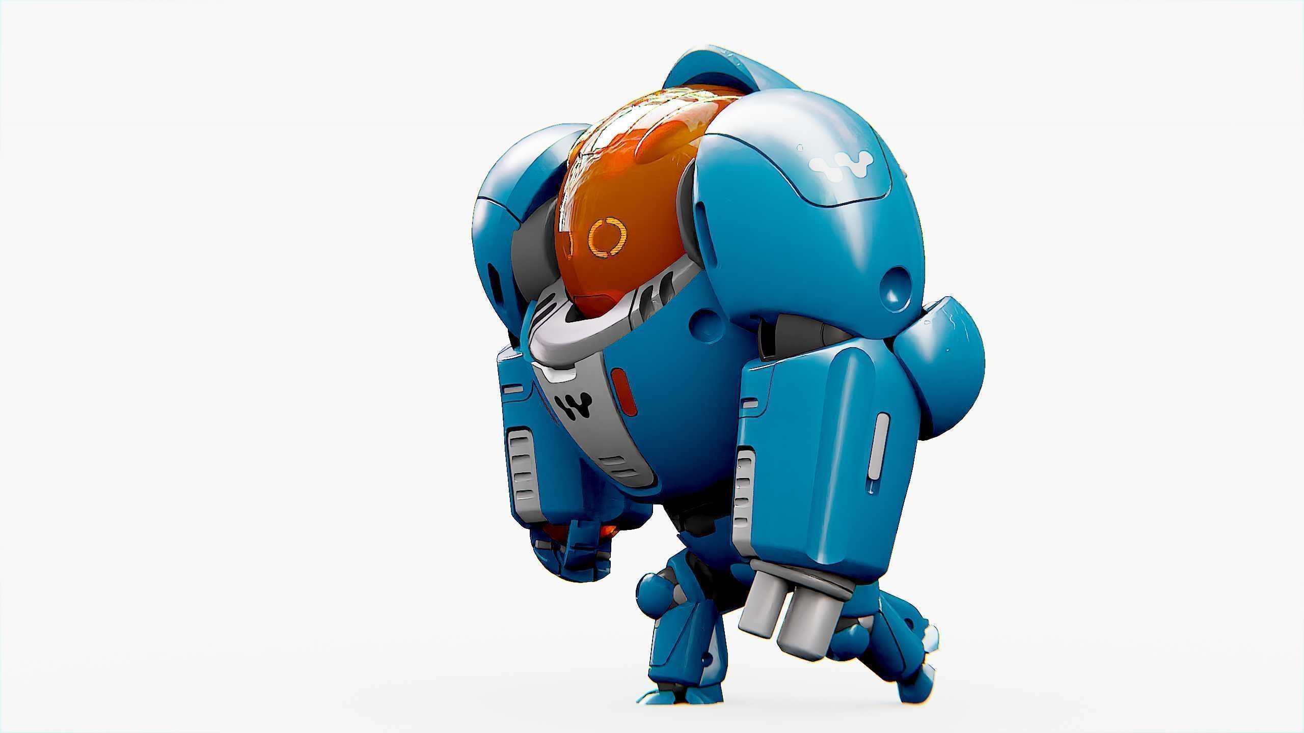 BATTLE DROID SLAME Rigged for Unreal Engine - Unity - MIXAMO  3D model_27