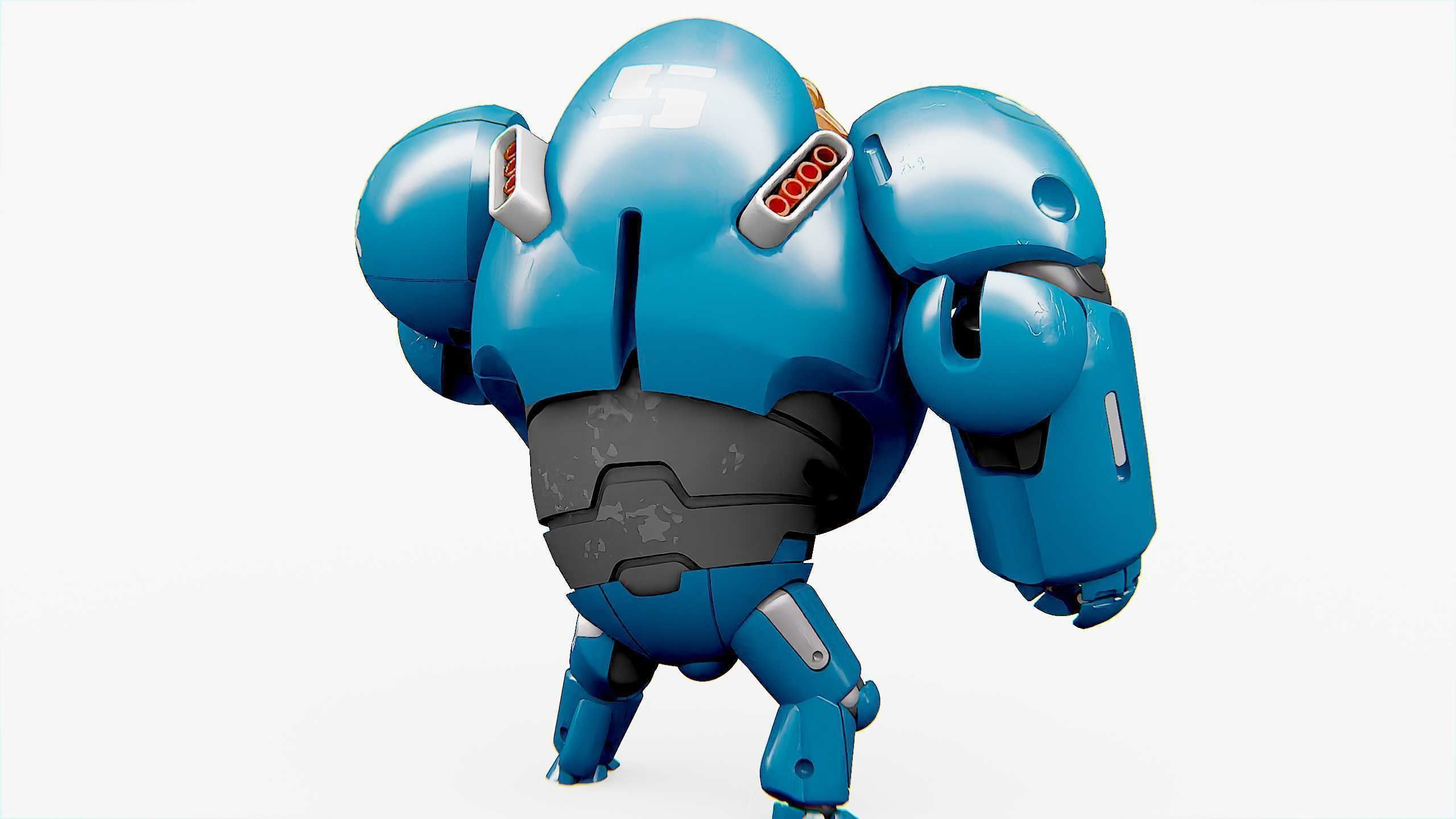 BATTLE DROID SLAME Rigged for Unreal Engine - Unity - MIXAMO  3D model_15