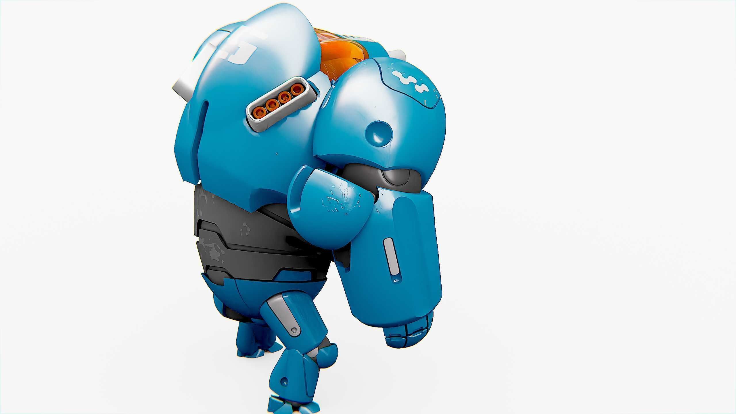 BATTLE DROID SLAME Rigged for Unreal Engine - Unity - MIXAMO  3D model_16