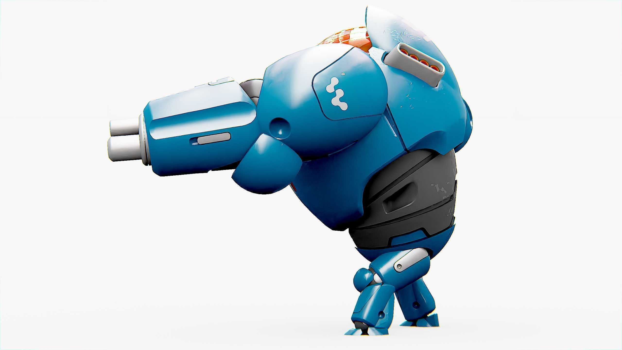 BATTLE DROID SLAME Rigged for Unreal Engine - Unity - MIXAMO  3D model_10