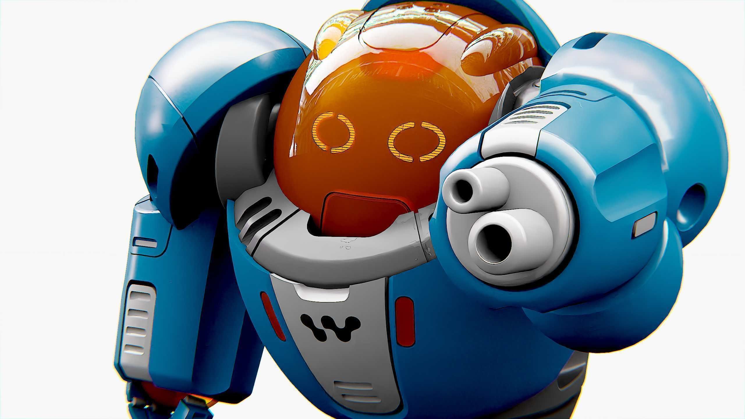 BATTLE DROID SLAME Rigged for Unreal Engine - Unity - MIXAMO  3D model_22