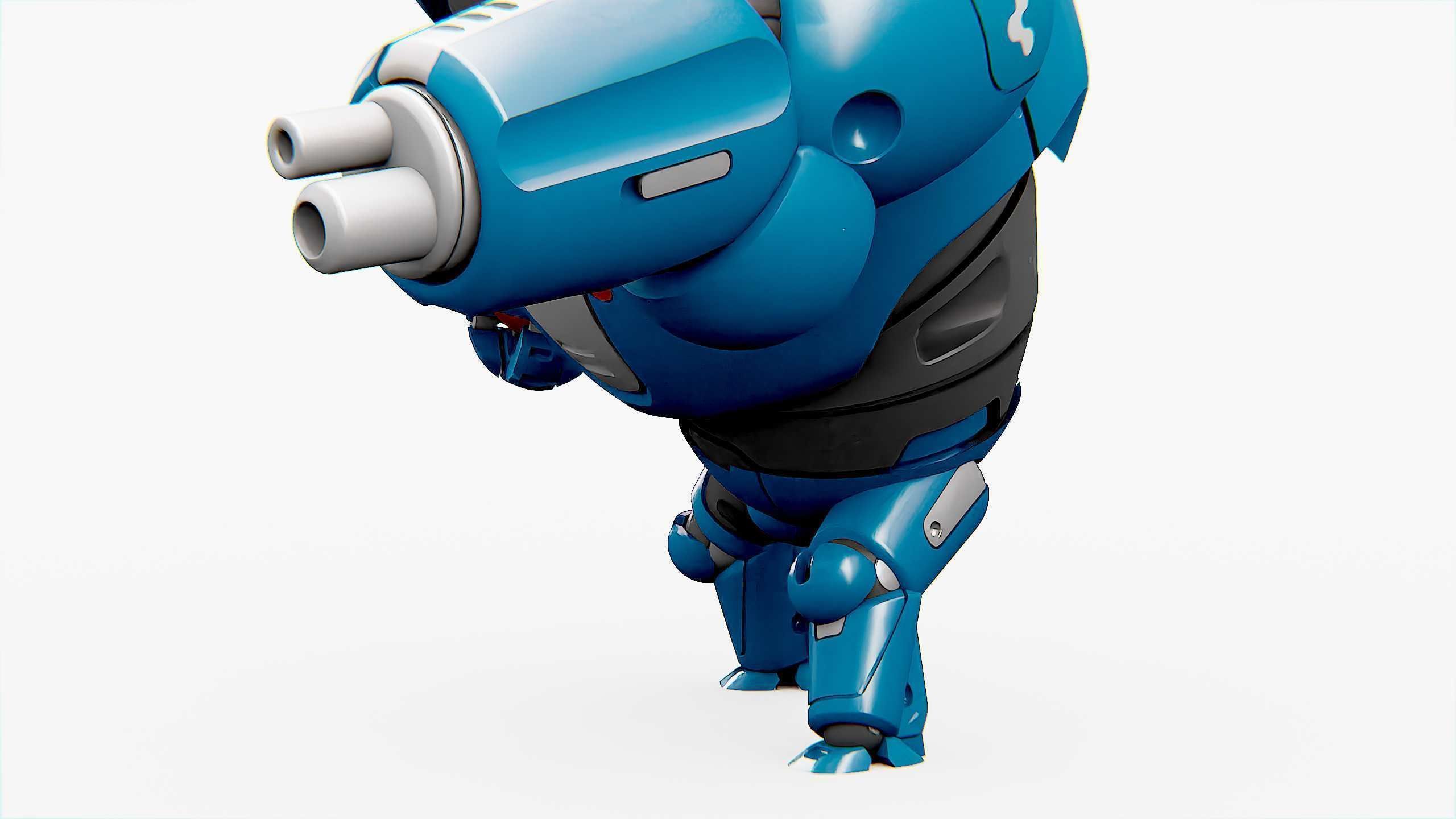 BATTLE DROID SLAME Rigged for Unreal Engine - Unity - MIXAMO  3D model_20