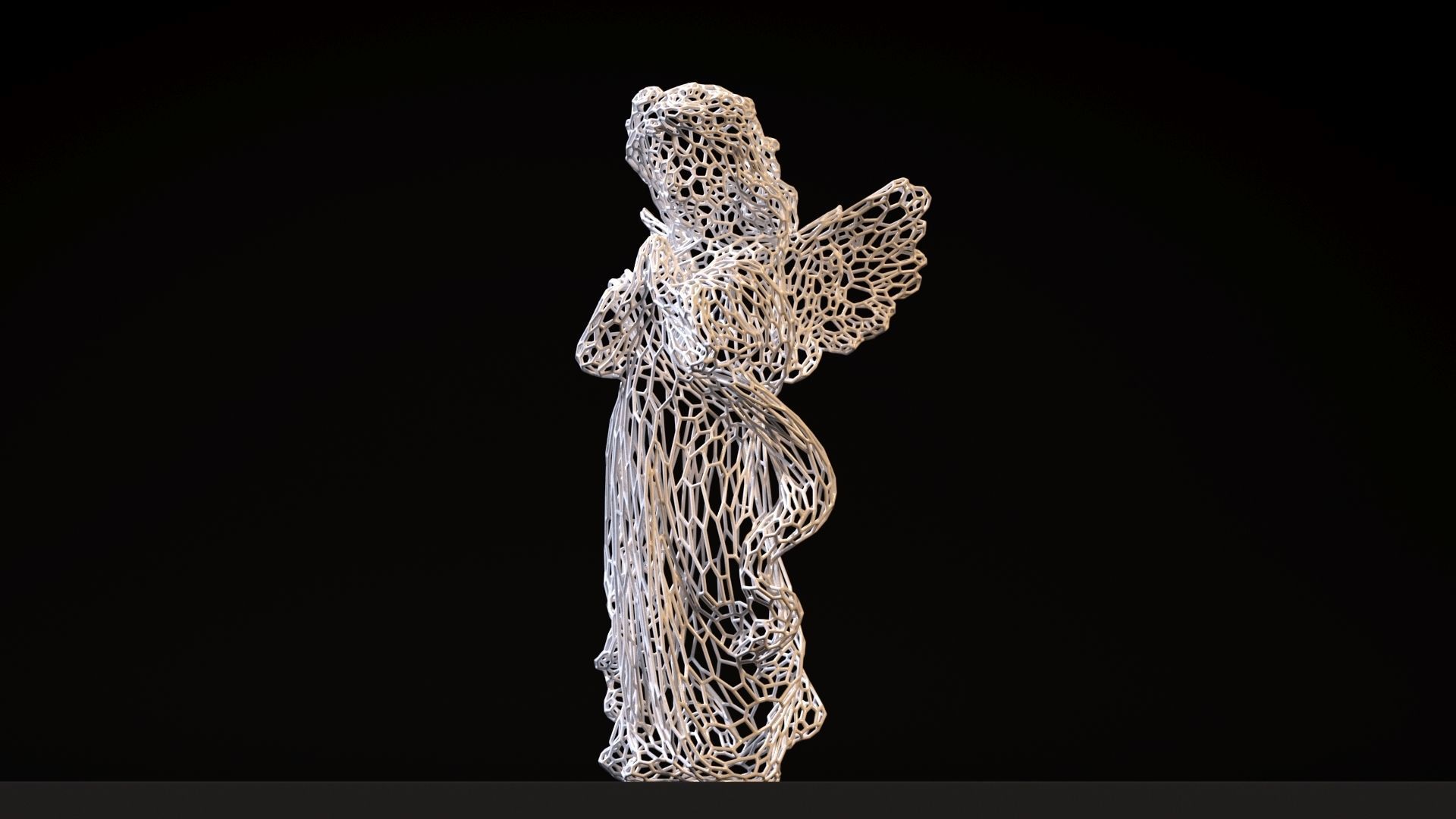 Angel figurine 3D print model_18