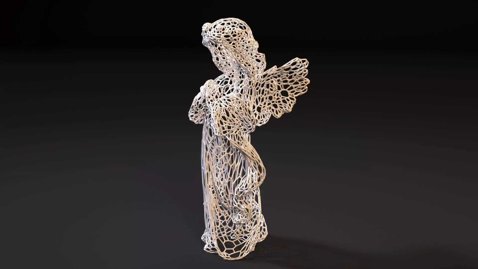 Angel figurine 3D print model_0