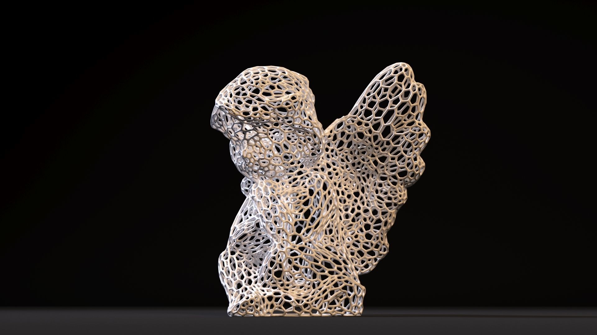 Angel statue 3D print model_9