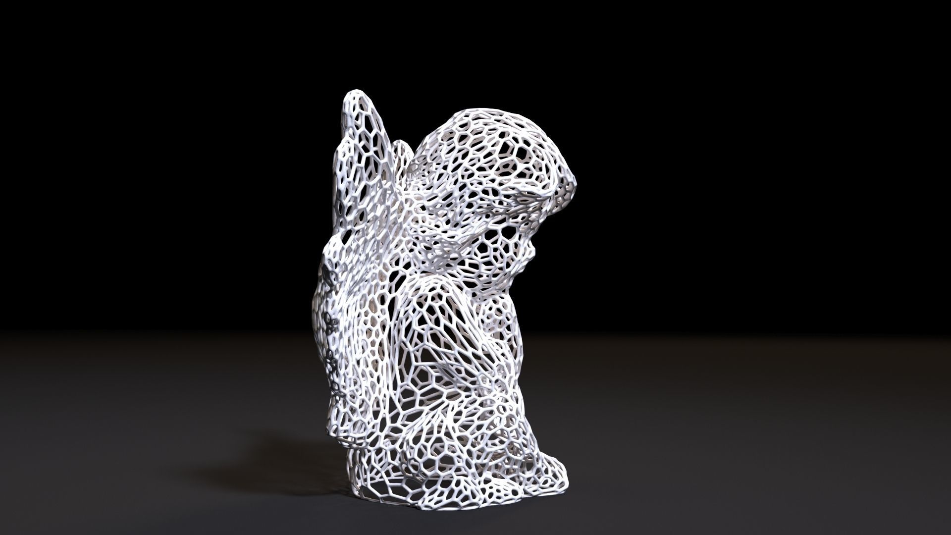 Angel statue 3D print model_6