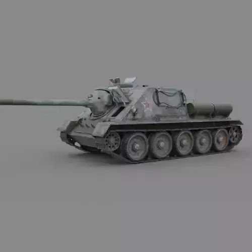 Su 100  tank destroyer  Soviet Winter camo