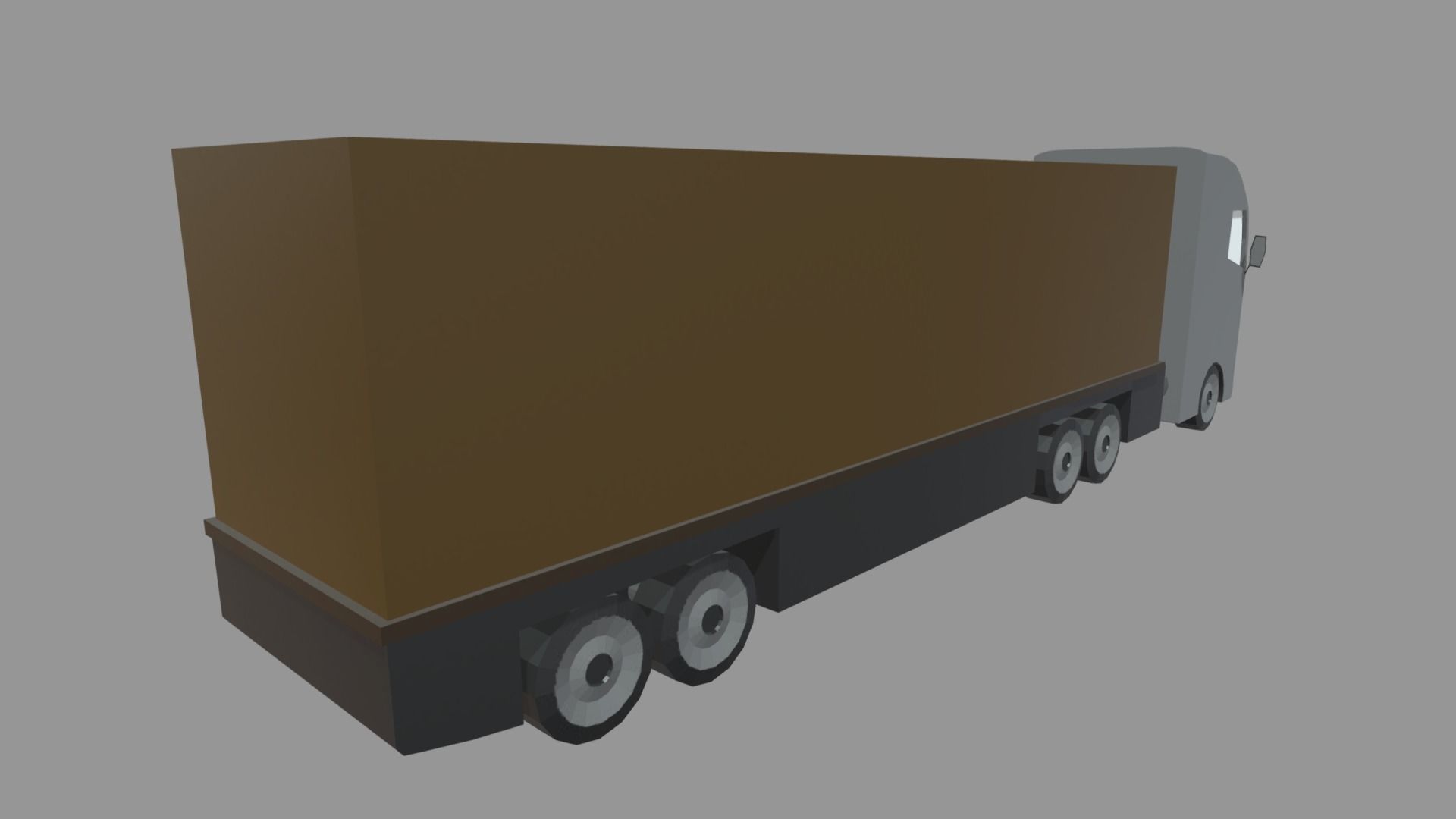 Low Poly Truck 02 Low-poly 3D model_1