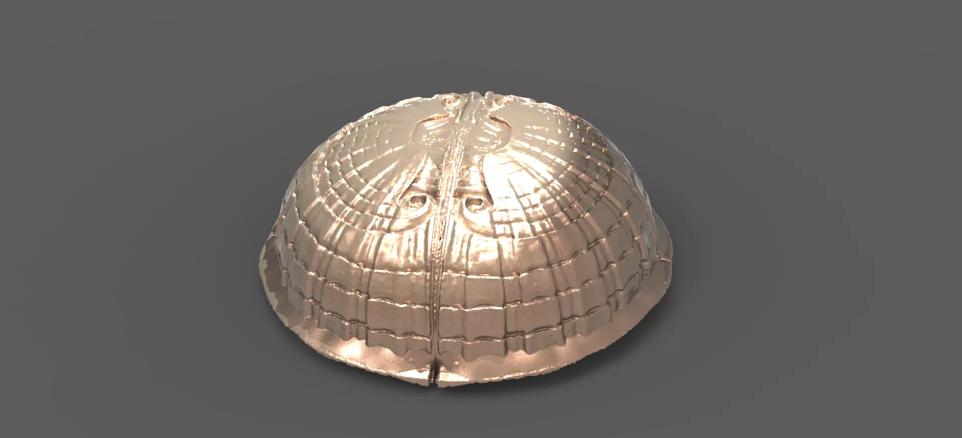 Baroque Shell dome sculpture 1 3D model_0