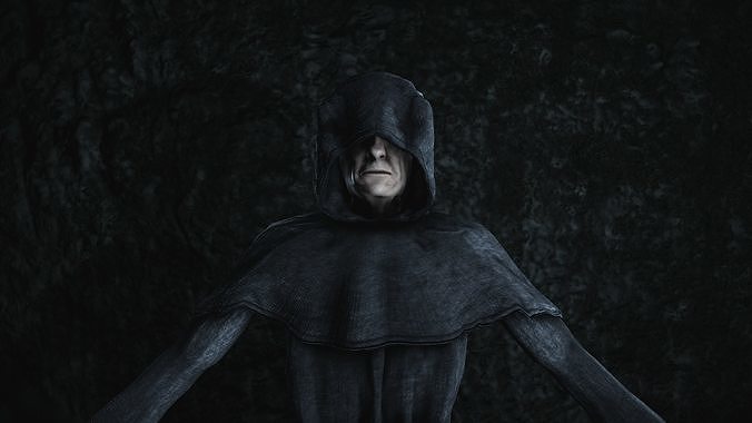 Fantasy Monk 3D model