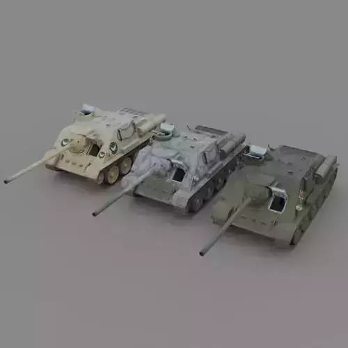 Pack SU 100 tank destroyer 3 versions Egypt Russian 