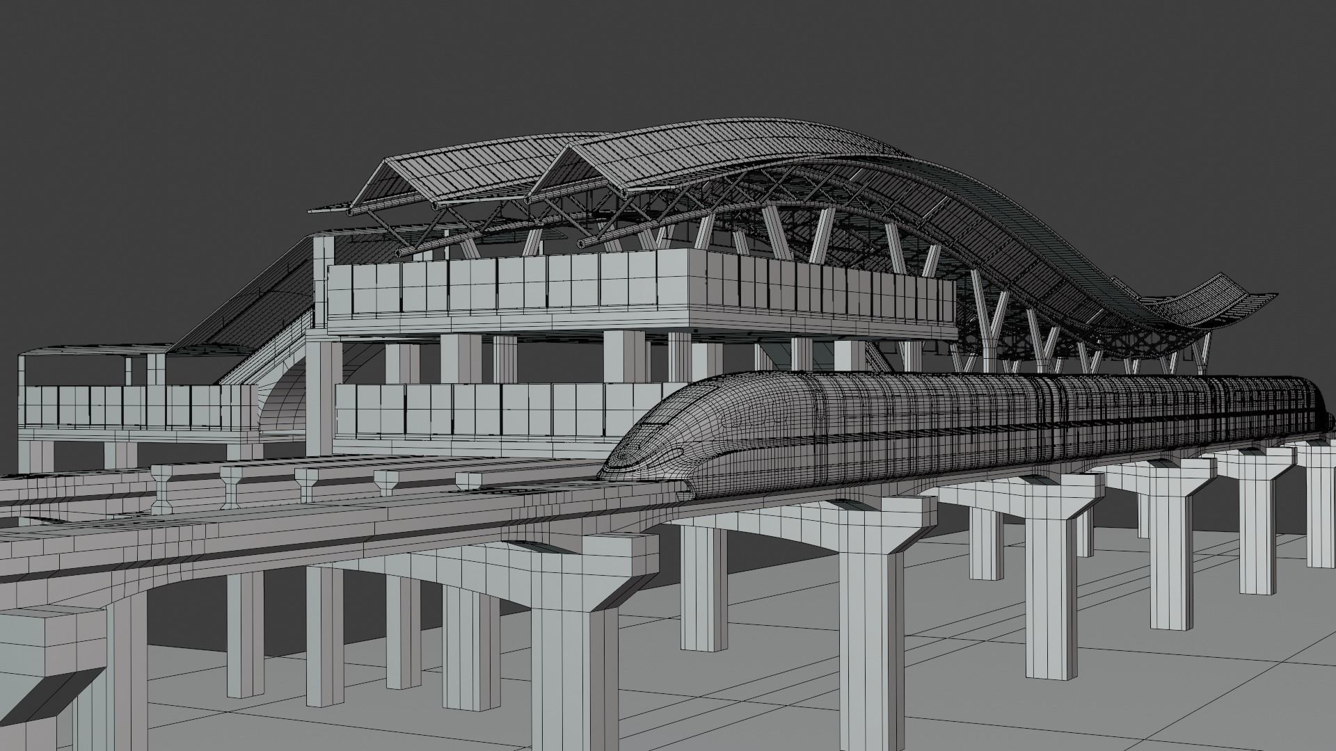 Maglev station 2024 II 3D model_5
