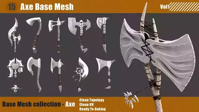15 Base Mesh Axe