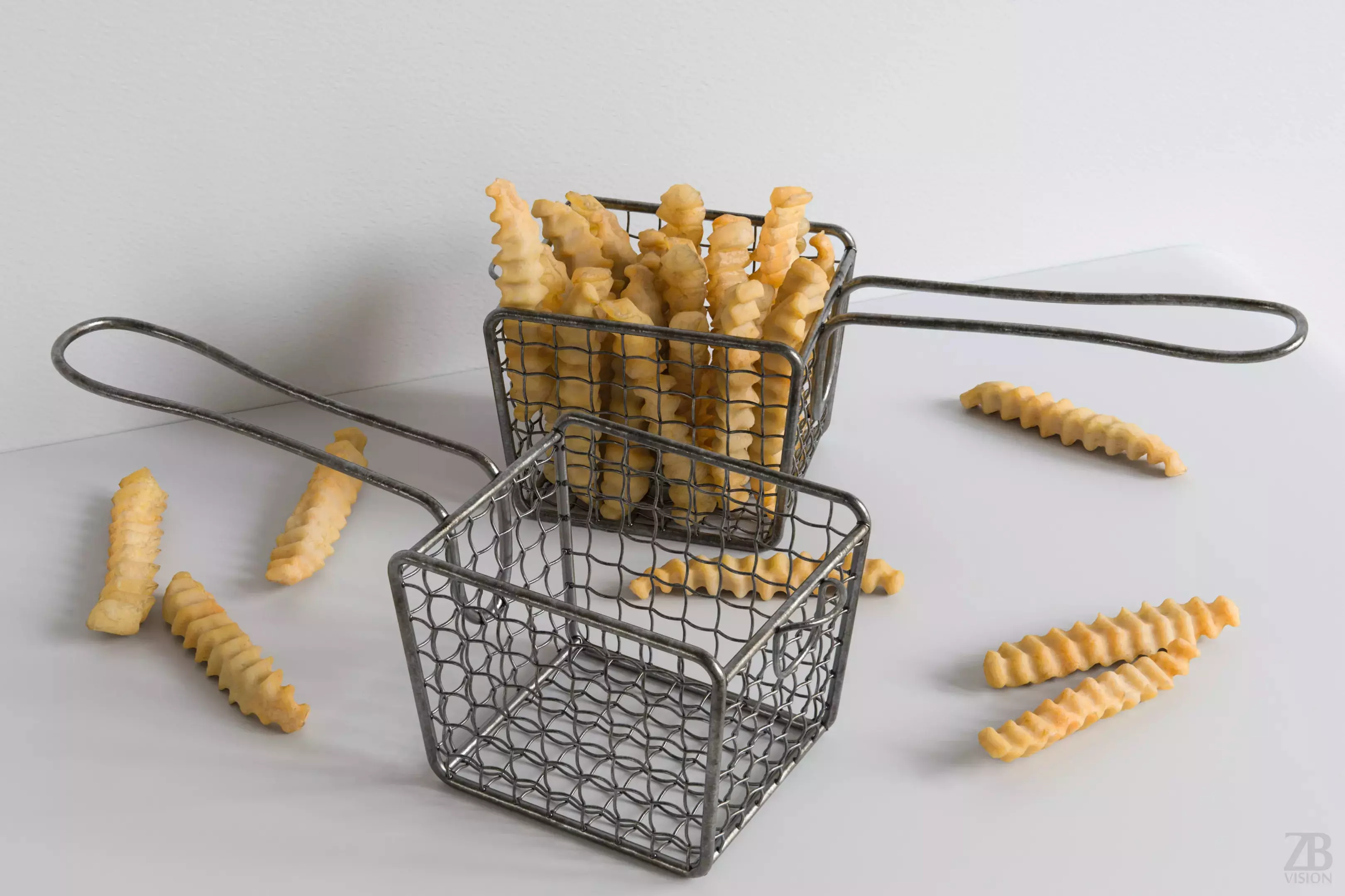Fries Basket 3D model_0