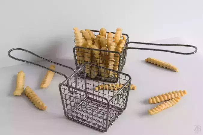Fries Basket 3D model