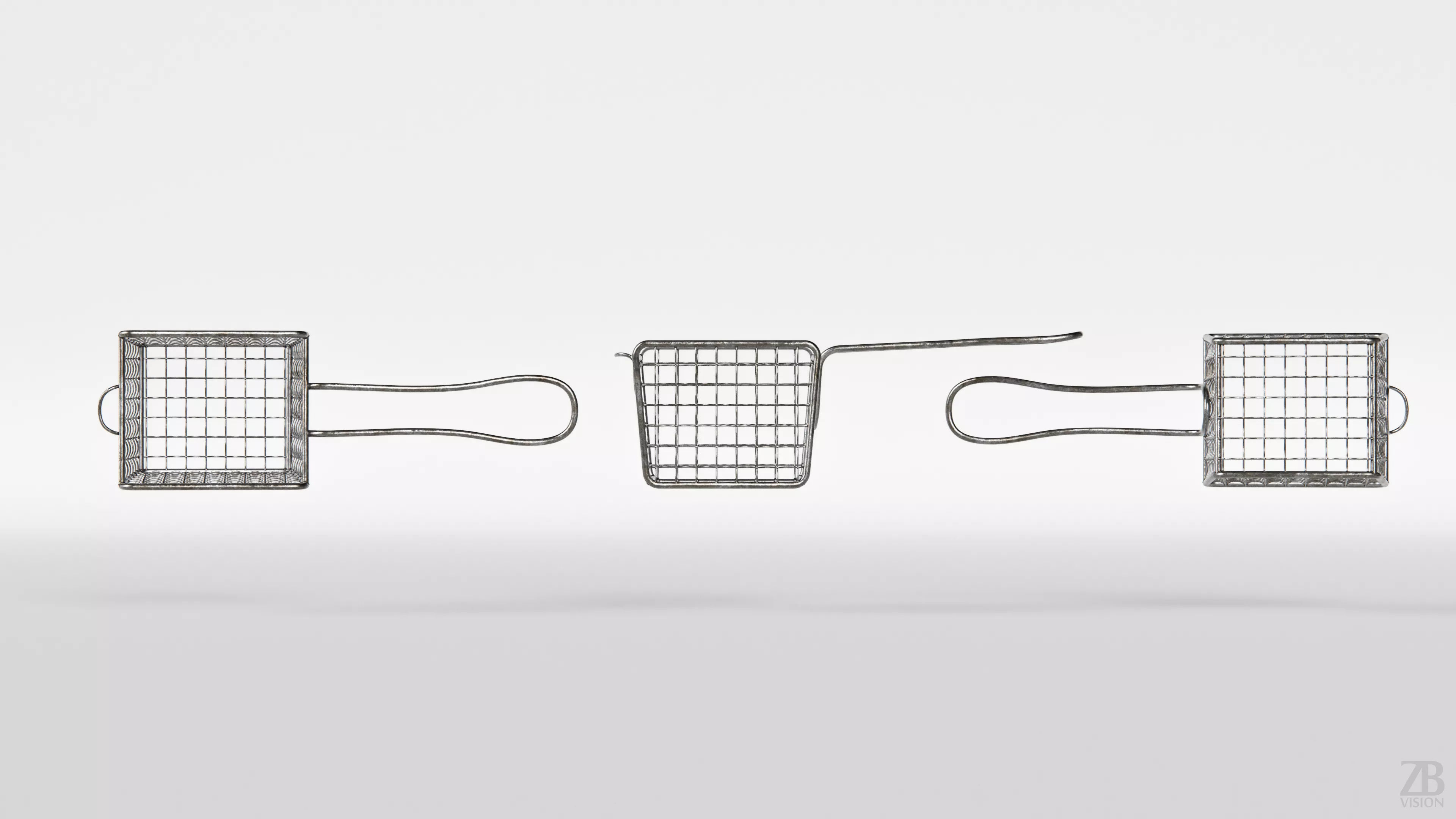 Fries Basket 3D model_4