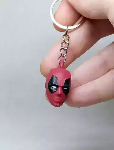 Deadpool keychain 3D print model