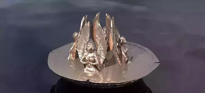 Gold Brushed preying base