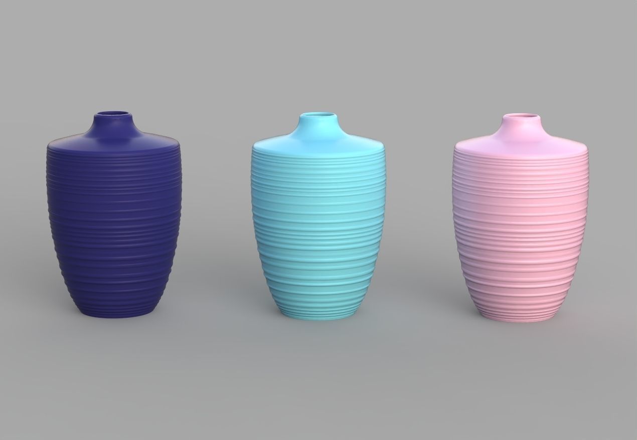 Modern REVO 1 Flower Vase 3D print model_4