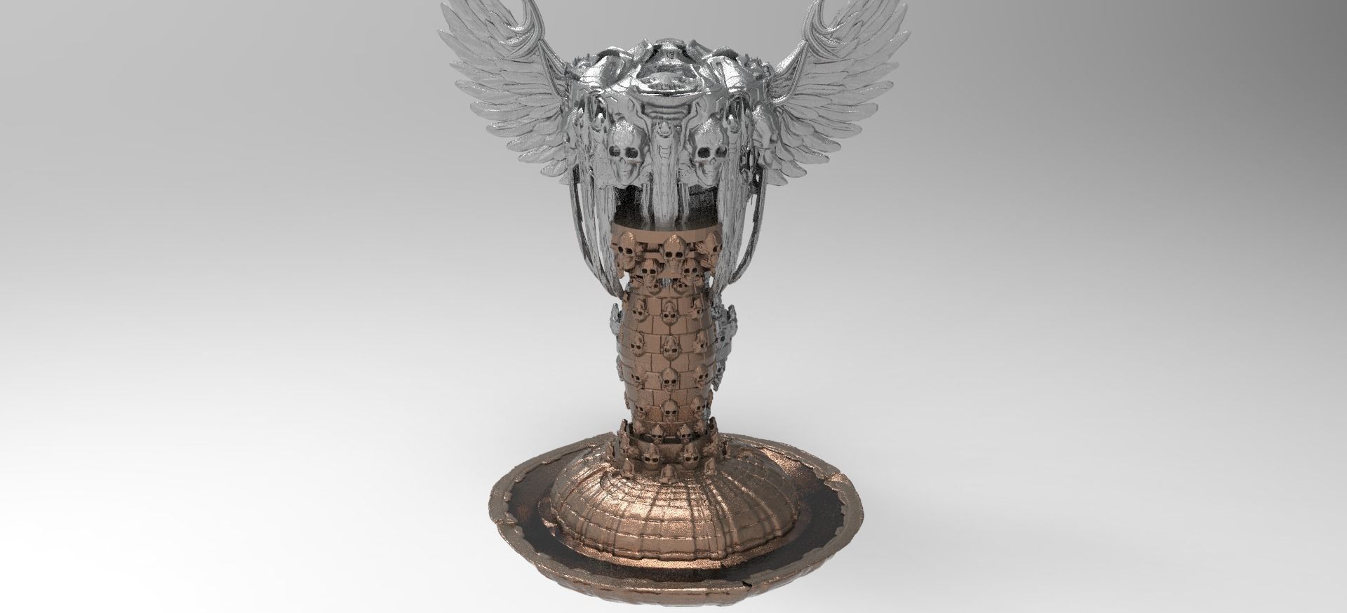 Crypt keeper fountain Sculpture  3D model_2