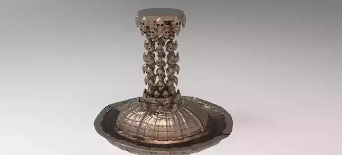 Crypt keeper Scull fountain explosion 