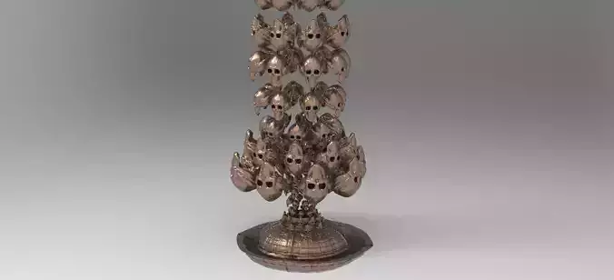 Dark Gravity Scull fountain