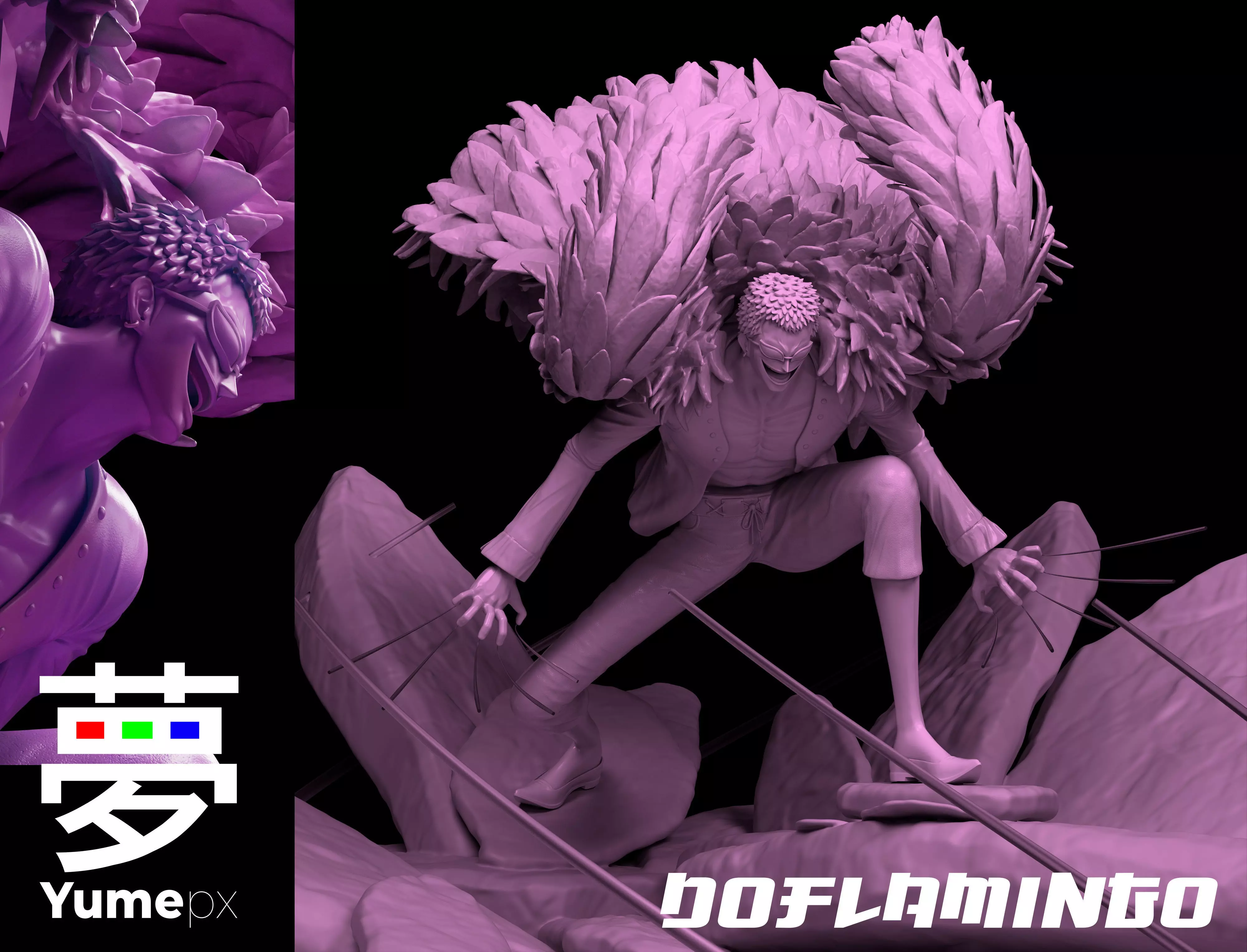 Doflamingo - One Piece - Flamingo 3D print model