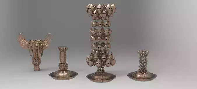 Crypt keeper Scull fountain explosion collection