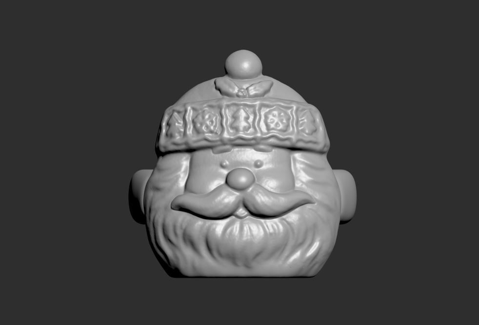 Santa Claus Napkin Ring 3D print model_1