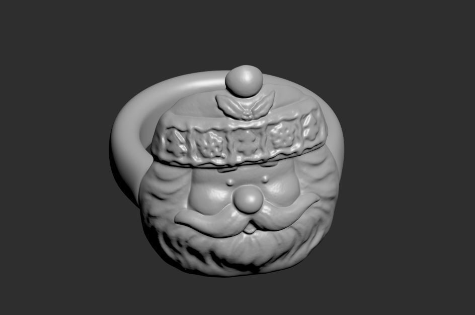 Santa Claus Napkin Ring 3D print model_17