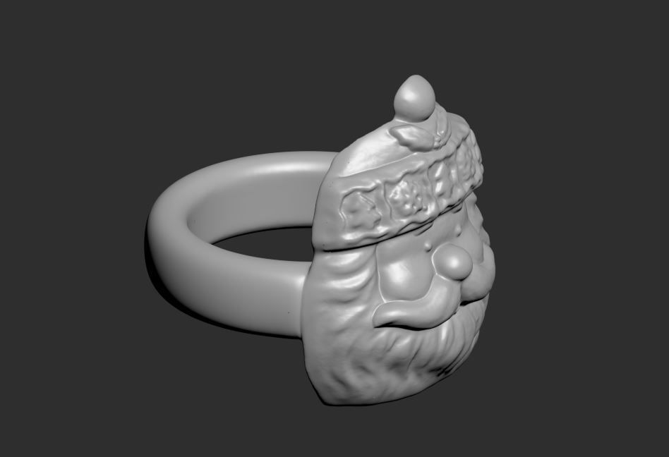 Santa Claus Napkin Ring 3D print model_15