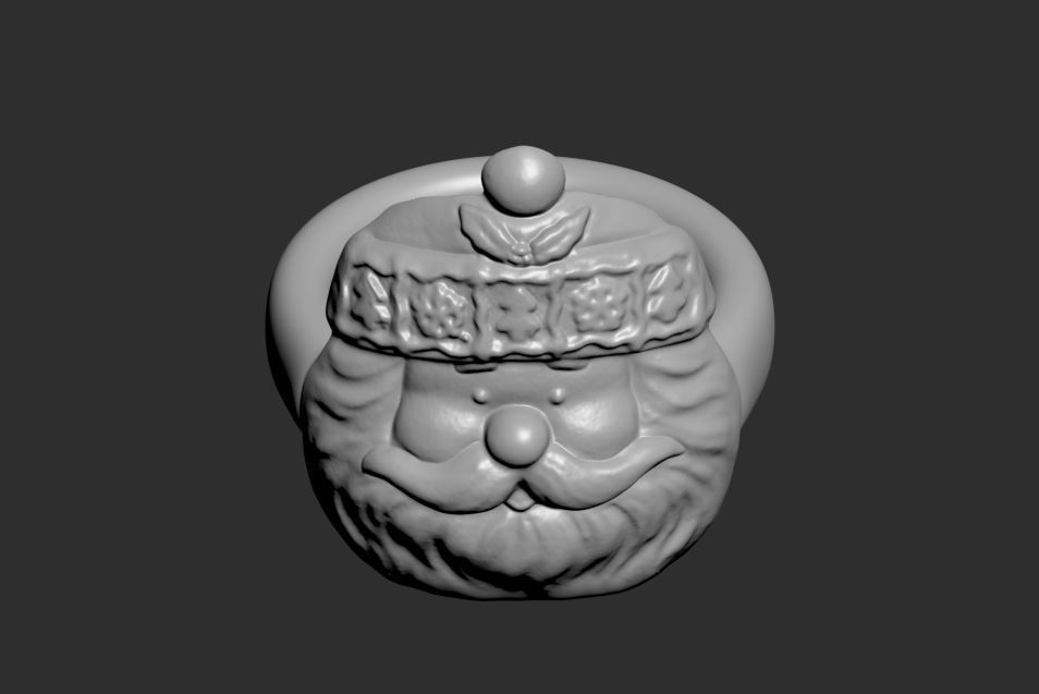 Santa Claus Napkin Ring 3D print model_18