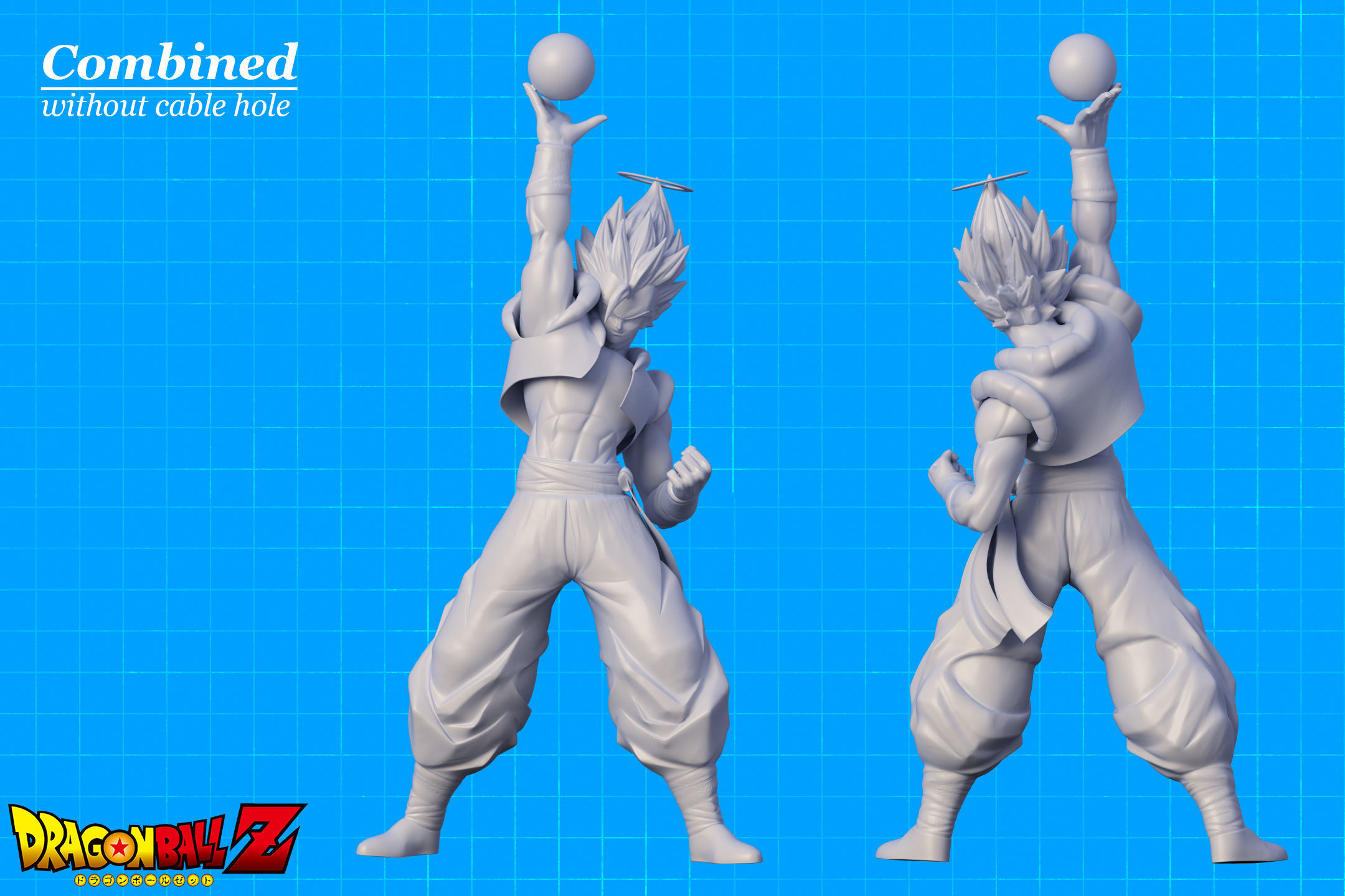Gogeta Fusion Reborn Soul Punisher LED Ready 3D print model_7