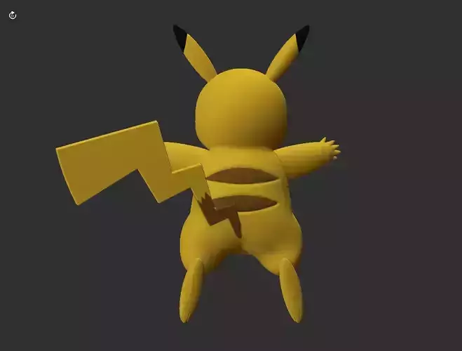 Pikachu Pokemon taxidermy   Free 3D print model